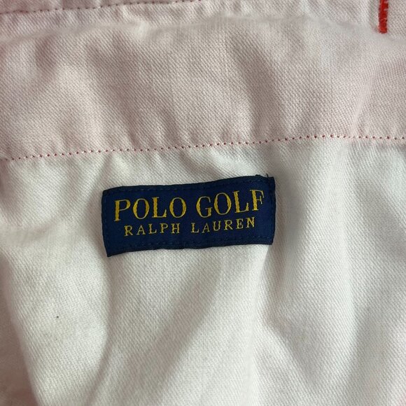 Polo Golf Ralph Lauren Chino Shorts Men's 34 Salmon Cotton Twill Stretch Golfing - Picture 10 of 12
